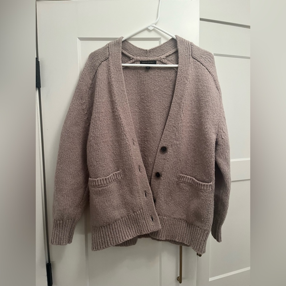 Taupe Knit Cardigan